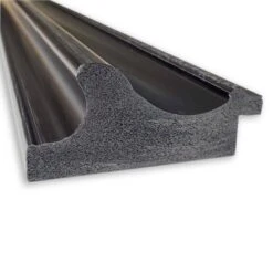 30" X 66" Non-Beveled Parlor Black Full Length Floor Leaner Mirror - Amanti Art