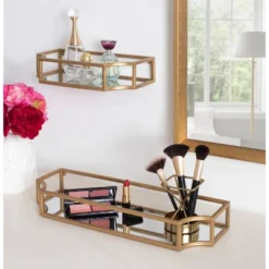 2pc Ciel Metal Wall Shelf Set - Kate & Laurel All Things Decor -Home Decor Store GUEST 040526ba d0e7 4860 8650 2632629c48d2