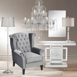 Vienna Full Spectrum Crystal Rain Chrome Chandelier 33" Wide Modern 12-Light Fixture For Dining Room House Foyer Kitchen Island Entryway Bedroom Home -Home Decor Store GUEST 0591617f e7a0 4ac8 94a9 2ebfdfab51f3