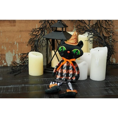 Gallerie II Cat Halloween Dangle Leg Shelf Sitter Figure Decor 4 Gallerie II Cat Halloween Dangle Leg Shelf Sitter Figure Decor - Image 2