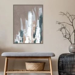 22" X 30" Shape Of Form I By JL Design Framed Canvas Wall Art Gray Wash - Amanti Art -Home Decor Store GUEST 062f8810 634b 46e5 b036 16925e89b094