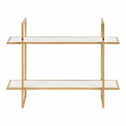 30" X 24" Leigh Wood And Metal Wall Shelf White - Kate & Laurel All Things Decor -Home Decor Store GUEST 0646c427 44fa 41f8 b25e 02c2486cd441