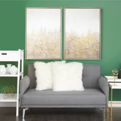 Set Of 2 Canvas Geode Glitter Flakes Framed Wall Arts With Gold Frame - CosmoLiving By Cosmopolitan -Home Decor Store GUEST 064ea302 6b52 4bf8 bf06 38766a9385bc