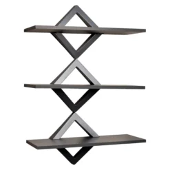 40" X 27.5" Three Tier Diamonds Shelving System - Danya B. -Home Decor Store GUEST 0709374d 3d01 493c bf41 a537c209779a
