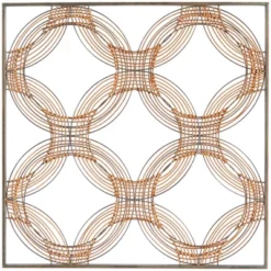 Metal Geometric Quatrefoil Wall Decor With Black Frame Brown - The Novogratz -Home Decor Store GUEST 076dbf57 82d5 4e7d 9a81 4024894799ab