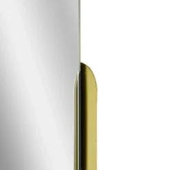 14" X 32" Thin Raised Lip Partial Metal Framed Capsule Accent Mirror Gold - Head West 10 14" X 32" Thin Raised Lip Partial Metal Framed Capsule Accent Mirror Gold - Head West -Home Decor Store GUEST 09b1c3eb 9865 4be2 8357 fd06687c0d20