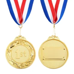 Juvale 6-Pack Gold Round Metal 1st Place Medals For All Ages, Participation Awards With 16 Inch Ribbon For Sports, Tournaments, Competitions, 2.5 In -Home Decor Store GUEST 0c406d36 3131 4b10 b1b3 5dccc1beac22