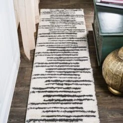 Petra Stripe Geometric Shag Area Rug - JONATHAN Y -Home Decor Store GUEST 0d74db6b 399b 4319 9408 05860ddeeddb