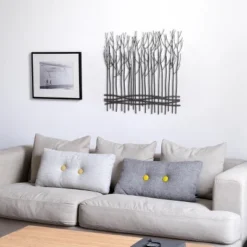 LuxenHome Rustic Black Metal Abstract Field Of Trees Wall Art Decor -Home Decor Store GUEST 0dc9c3f7 1bd6 4928 b691 162a58703f57