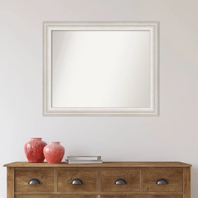 33" X 27" Non-Beveled Trio White Wash Silver Wall Mirror - Amanti Art 9 33" X 27" Non-Beveled Trio White Wash Silver Wall Mirror - Amanti Art - Image 7