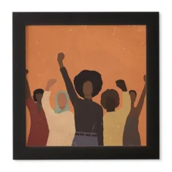 Nawaalillustrations Power To The People Framed Wall Art Black - Deny Designs -Home Decor Store GUEST 0fc060f9 a31d 4938 a2da 4c8592389f34