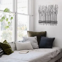 LuxenHome Rustic Black Metal Abstract Field Of Trees Wall Art Decor -Home Decor Store GUEST 0fe6d324 f898 4d6e 8392 b2ae9e940bd8