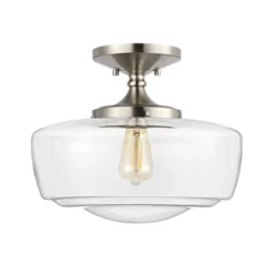 14" Marfa Glass/Iron Farmhouse Modern LED Flush Mount - JONATHAN Y 21 14" Marfa Glass/Iron Farmhouse Modern LED Flush Mount - JONATHAN Y -Home Decor Store GUEST 10b8ac92 3835 49fd acfe e95eba45aa91