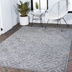 Portmany Neutral Diamond Trellis Indoor/Outdoor Area Rug - JONATHAN Y 17 Portmany Neutral Diamond Trellis Indoor/Outdoor Area Rug - JONATHAN Y -Home Decor Store GUEST 10c8dc47 8937 4f5e 99b0 25db32a581ec