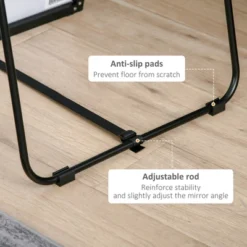 HOMCOM Full Length Glass Mirror, Freestanding Or Wall Mounted Dress Mirror For Bedroom, Living Room, Bathroom, Black 11 HOMCOM Full Length Glass Mirror, Freestanding Or Wall Mounted Dress Mirror For Bedroom, Living Room, Bathroom, Black -Home Decor Store GUEST 116a1afd b031 4041 bb0b f4223ab003d3