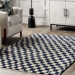 Dominique Abstract Checkered Fringe Area Rug 17 Dominique Abstract Checkered Fringe Area Rug -Home Decor Store GUEST 12004e14 439b 4155 9f7e 9658ab8f4d3c