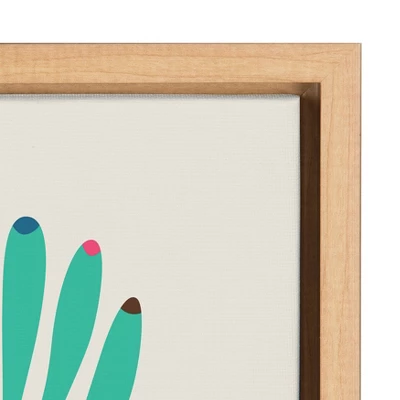 18" X 24" Sylvie Giraffe Love Framed Canvas Wall Art By Rachel Lee Natural - Kate And Laurel 4 18" X 24" Sylvie Giraffe Love Framed Canvas Wall Art By Rachel Lee Natural - Kate And Laurel - Image 2