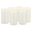 6pk Unscented Flat Top Smooth Pillar Candles White - Stonebriar Collection -Home Decor Store GUEST 152783b3 c25a 4de2 9a3b ce323bafec7a