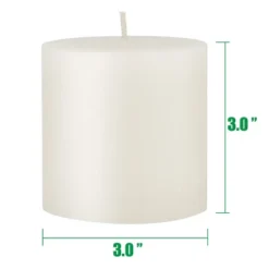 6pk Unscented Flat Top Smooth Pillar Candles White - Stonebriar Collection -Home Decor Store GUEST 18c01804 5965 4c59 b6c6 3fca6623106f