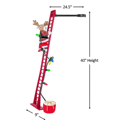 Mr. Christmas Animated Plush Super Climbing Musical Christmas Decoration 5 Mr. Christmas Animated Plush Super Climbing Musical Christmas Decoration - Image 3