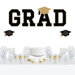 Big Dot Of Happiness Gold Graduation Party Decor - Vinyl Wall Decals - Grad 14 Big Dot Of Happiness Gold Graduation Party Decor - Vinyl Wall Decals - Grad -Home Decor Store GUEST 192575f8 11b4 4b62 9288 a9cbb9026b2a