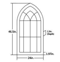 LuxenHome Rustic Wood And Black Metal Arched Window Wall Decor 13 LuxenHome Rustic Wood And Black Metal Arched Window Wall Decor -Home Decor Store GUEST 1993fb61 a0ea 4e51 a5ce 20a315b4020d