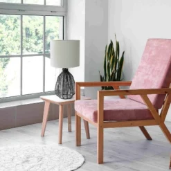 21" Vintage Rattan Wicker Style Paper Rope Bedside Table Lamp With Fabric Shade - Lalia Home -Home Decor Store GUEST 19f47a82 5816 4db6 b1e2 896f194f75b1