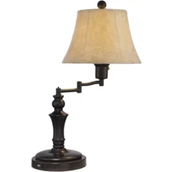 Regency Hill Traditional Swing Arm Desk Table Lamps 21.75" High Set Of 2 With USB Port Bronze Metal Faux Leather Shade For Living Room Bedroom 11 Regency Hill Traditional Swing Arm Desk Table Lamps 21.75" High Set Of 2 With USB Port Bronze Metal Faux Leather Shade For Living Room Bedroom -Home Decor Store GUEST 1a43c8ca b68b 44ad b5fb d7fad21033cb
