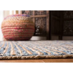 Hudson Stripe Area Rug Natural/Blue - Safavieh -Home Decor Store GUEST 1ae1375d 1793 4ebf a66f 806c481626ee