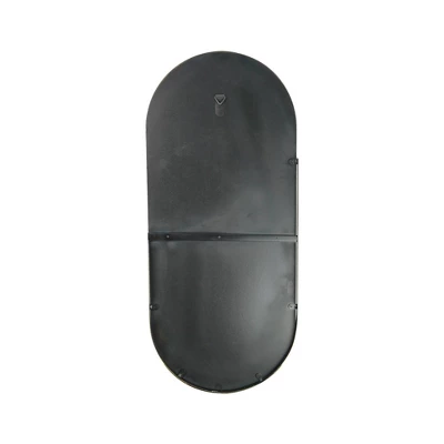 14" X 32" Thin Raised Lip Partial Metal Framed Capsule Accent Mirror Gold - Head West 8 14" X 32" Thin Raised Lip Partial Metal Framed Capsule Accent Mirror Gold - Head West - Image 6