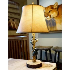 John Timberland Climbing Bears Rustic Accent Table Lamps 22 1/2" High Set Of 2 Brown Faux Wood With USB Charging Port Faux Leather Shade For Desk 16 John Timberland Climbing Bears Rustic Accent Table Lamps 22 1/2" High Set Of 2 Brown Faux Wood With USB Charging Port Faux Leather Shade For Desk -Home Decor Store GUEST 1e843e35 94a5 4588 95da a93cd9fd6e2f