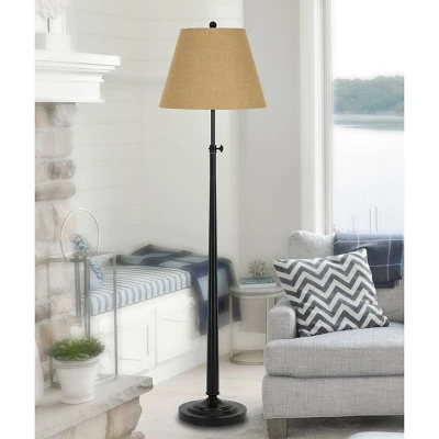 56" X 65" 3-way Adjustable Height Madison Floor Lamp Dark Bronze - Cal Lighting 4 56" X 65" 3-way Adjustable Height Madison Floor Lamp Dark Bronze - Cal Lighting - Image 2