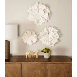 Modern Ornamental Wall Decor Set Of 3 White - Olivia & May 36 Modern Ornamental Wall Decor Set Of 3 White - Olivia & May -Home Decor Store GUEST 22655daa c995 4e68 8028 1db278bac6c1