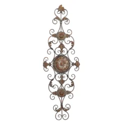Rustic Metal Ornamental Wall Decor Dark Brown - Olivia & May -Home Decor Store GUEST 27e68e5e e7c6 4c7a 9d07 9a282a4d68bd