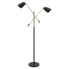 71" Retro Modern Floor Lamp (Includes Light Bulb) Matte Black/Brass - ZM Home -Home Decor Store GUEST 285fa489 7c20 4903 a13d 5b6d45584d1a