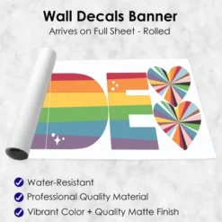Big Dot Of Happiness So Many Ways To Be Human - Peel And Stick Pride Party Standard Banner Wall Decals - Pride -Home Decor Store GUEST 286f2945 ab98 4931 a961 8c331ce8c011