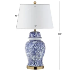 29.5" Ceramic Ellis Table Lamp (Includes LED Light Bulb) Blue - JONATHAN Y 8 29.5" Ceramic Ellis Table Lamp (Includes LED Light Bulb) Blue - JONATHAN Y -Home Decor Store GUEST 29f69b65 b611 4af8 9253 b9b46769b75e