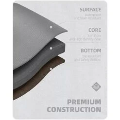 J&V TEXTILES 20" X 55" Oversized Cushioned Anti-Fatigue Kitchen Runner Mat (Home Sweet Home) -Home Decor Store GUEST 2a28b49c 2825 4356 91cf 18b8e3870c8b