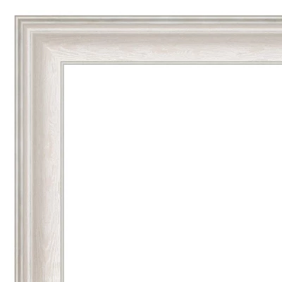 33" X 27" Non-Beveled Trio White Wash Silver Wall Mirror - Amanti Art 4 33" X 27" Non-Beveled Trio White Wash Silver Wall Mirror - Amanti Art - Image 2