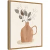 16" X 20" La Planta II Floral Vase By Victoria Barnes Framed Canvas Wall Art - Amanti Art -Home Decor Store GUEST 2bff8b62 6e0f 4a3a 8dde 717eff372ab4