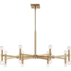 Possini Euro Design Marya Satin Brass Chandelier 37" Wide Modern 24-Light Fixture For Dining Room House Foyer Kitchen Island Entryway Bedroom Home -Home Decor Store GUEST 2c1c58fd e03f 4b05 a858 20a976417b18