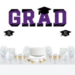 Big Dot Of Happiness Purple Graduation Party Decor - Vinyl Wall Decals - Grad -Home Decor Store GUEST 2ded41ac 9c41 4c6d b167 0f5ed9c3440a