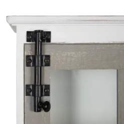 Hutchins Decorative Farmhouse Wood Wall Cabinet White/Gray - Kate & Laurel All Things Decor 9 Hutchins Decorative Farmhouse Wood Wall Cabinet White/Gray - Kate & Laurel All Things Decor -Home Decor Store GUEST 2ebab849 48a6 4a0c 9a5b 3d3d960a4a14