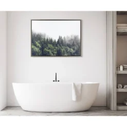 28" X 38" Sylvie Lush Green Forest On A Foggy Day Framed Canvas Gray - Kate & Laurel All Things Decor 10 28" X 38" Sylvie Lush Green Forest On A Foggy Day Framed Canvas Gray - Kate & Laurel All Things Decor -Home Decor Store GUEST 2f555af6 070a 4023 9d8f db4bc93e4b6b