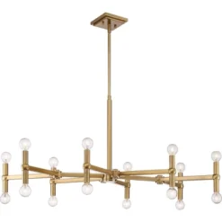 Possini Euro Design Marya Satin Brass Chandelier 37" Wide Modern 24-Light Fixture For Dining Room House Foyer Kitchen Island Entryway Bedroom Home -Home Decor Store GUEST 2f955cfa f368 4f1e 93ad 6a9e89d77666
