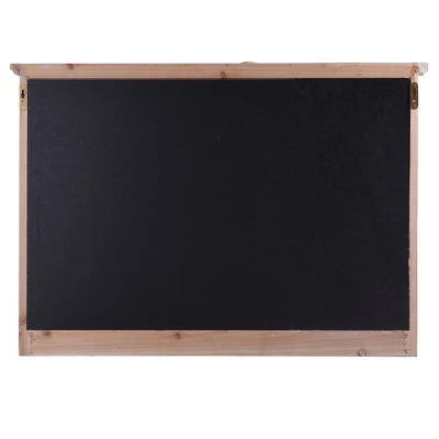 Multi-Functional Wall Memo Board With Chalkboard Brown - StyleCraft 4 Multi-Functional Wall Memo Board With Chalkboard Brown - StyleCraft - Image 2