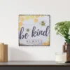 Northlight Metal Framed "Be Kind Always" Bumble Bee Decorative Canvas Wall Art 12" -Home Decor Store GUEST 316bdb8c 412b 4abf 9c63 0fc66a7b81dd