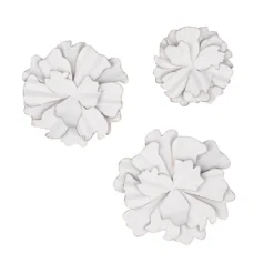 Modern Ornamental Wall Decor Set Of 3 White - Olivia & May 35 Modern Ornamental Wall Decor Set Of 3 White - Olivia & May -Home Decor Store GUEST 3180e661 21a6 462b 991c 28507a6ea636