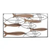 Metal Fish Striped Wall Decor With Metal Wire Designs Brown - Olivia & May -Home Decor Store GUEST 32b7d9b3 a762 4d63 bafd ce1039e9bbfc