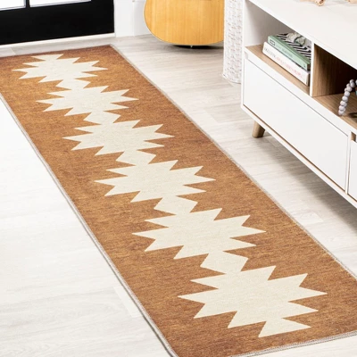 Chayton Minimalist Geometric Machine-Washable Area Rug - JONATHAN Y 4 Chayton Minimalist Geometric Machine-Washable Area Rug - JONATHAN Y - Image 2